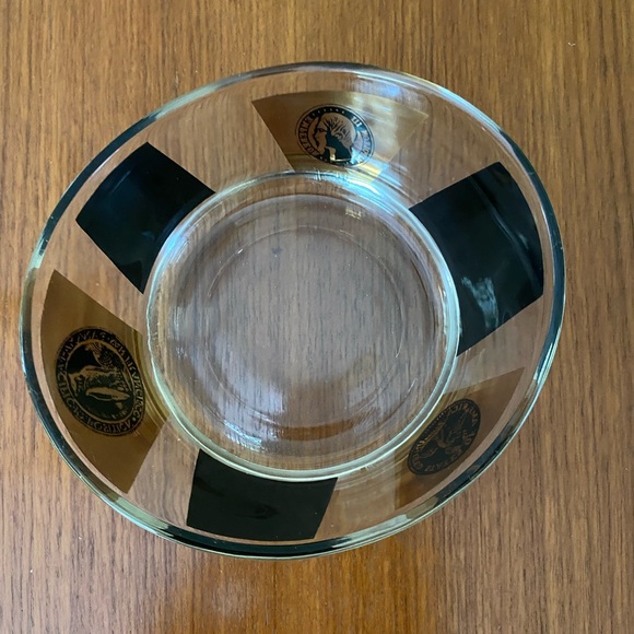 VINTAGE Cera glass coin pattern bowl - Picture 3 of 6